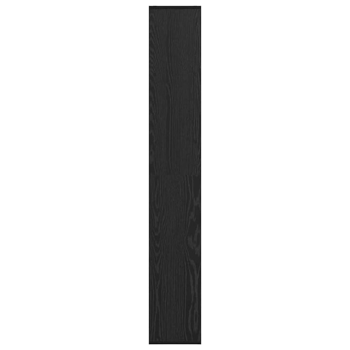 Bogskab 8 niveauer 67 x 25 x 162 cm Konstrueret træ Sort eg