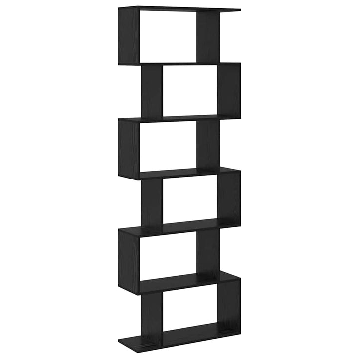 Bogskab Sort eg 70 x 24 x 193,5 cm Konstrueret træ