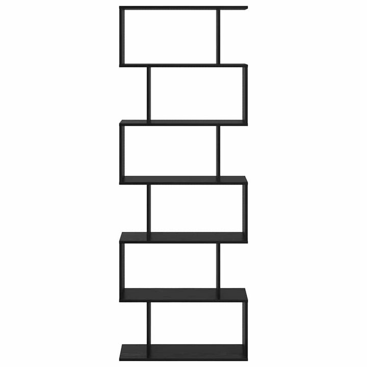 Bogskab Sort eg 70 x 24 x 193,5 cm Konstrueret træ