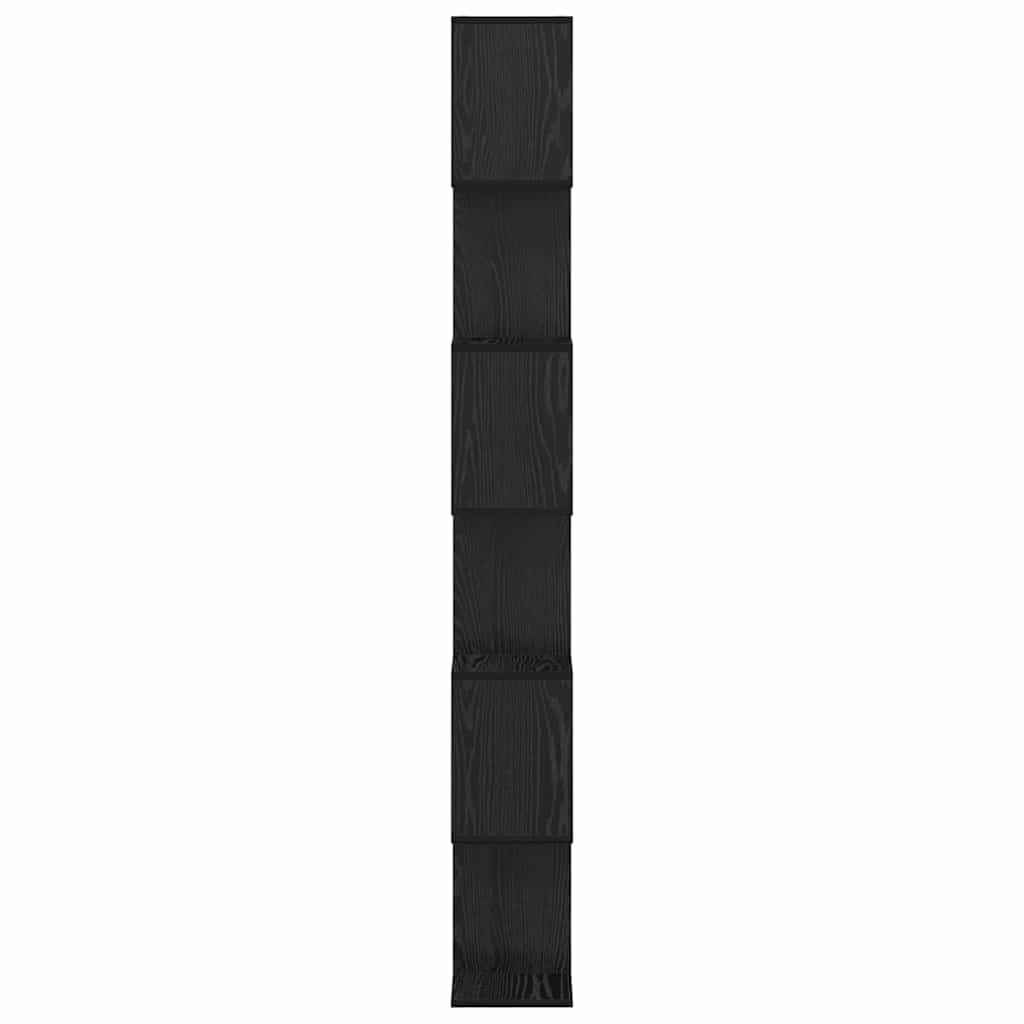 Bogskab Sort eg 70 x 24 x 193,5 cm Konstrueret træ