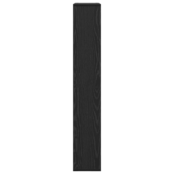 Bogskab 8 niveauer 72 x 20 x 120,5 cm Konstrueret træ Sort eg