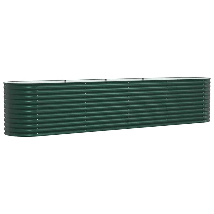 Hævet bed Grøn 400 x 80 x 81 cm Stål