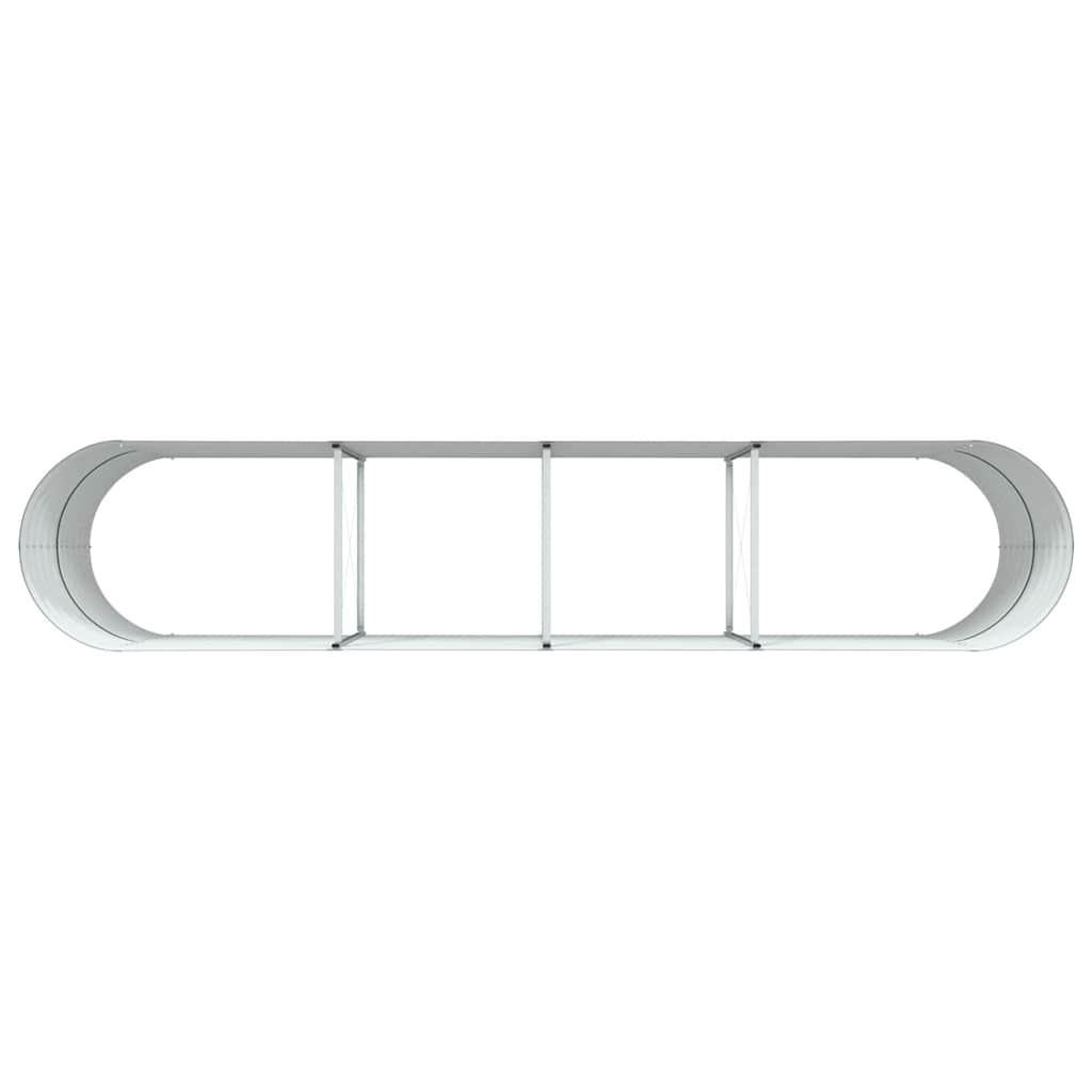 Hævet bed Grøn 400 x 80 x 81 cm Stål