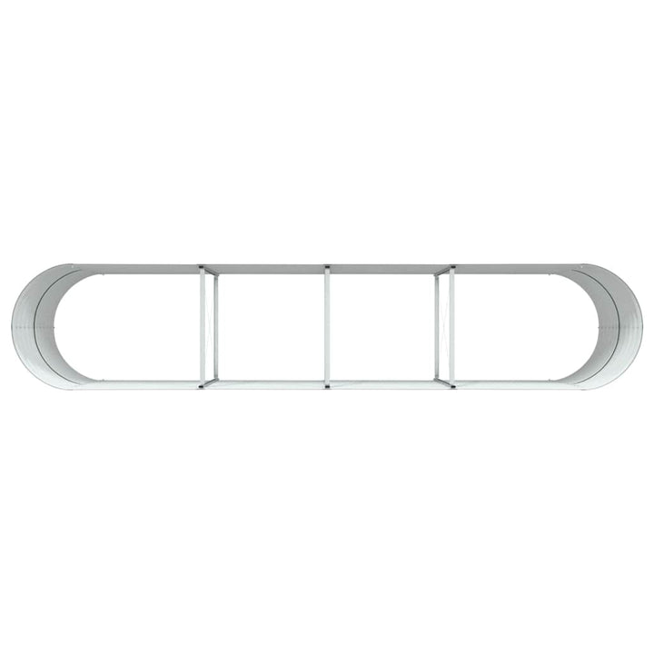 Hævet bed Grøn 400 x 80 x 81 cm Stål