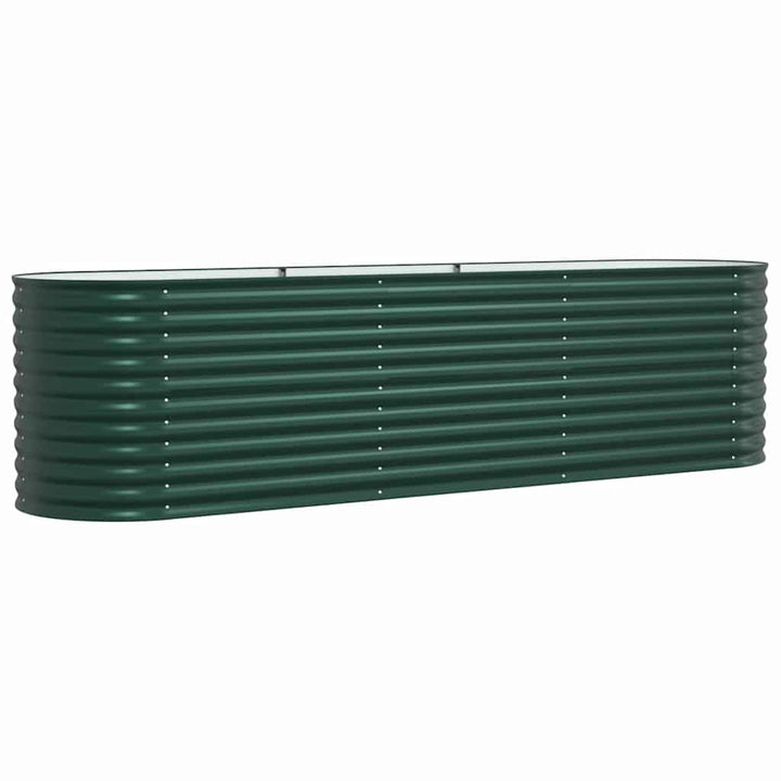 Hævet bed Grøn 320 x 80 x 81 cm Stål