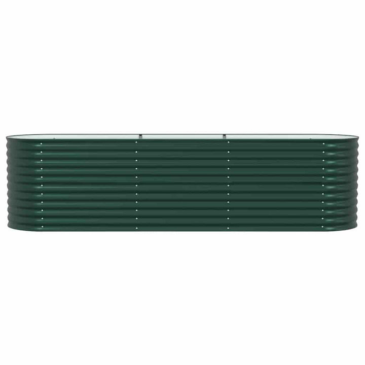 Hævet bed Grøn 320 x 80 x 81 cm Stål