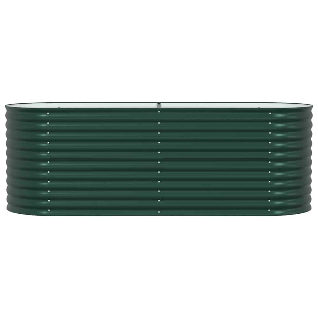 Hævet bed Grøn 240 x 80 x 81 cm Stål