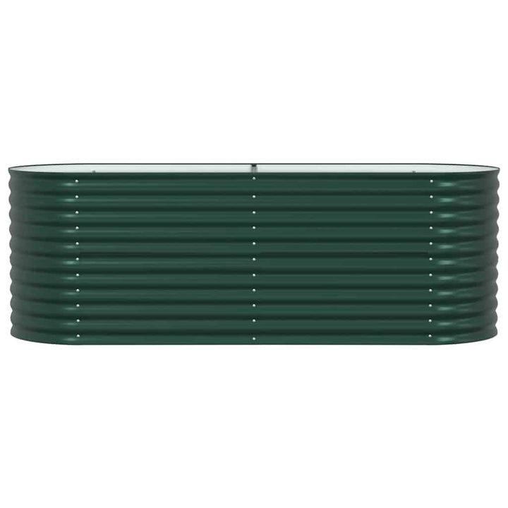 Hævet bed Grøn 240 x 80 x 81 cm Stål