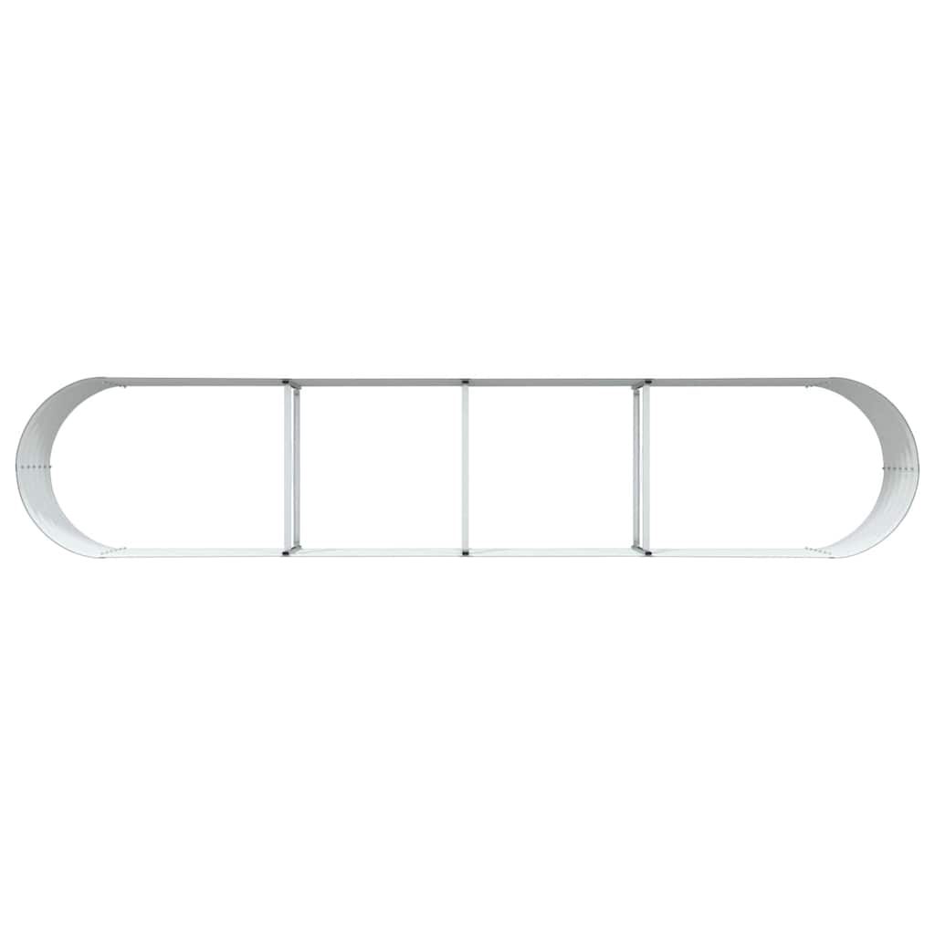 Hævet bed Grøn 400 x 80 x 44 cm Stål