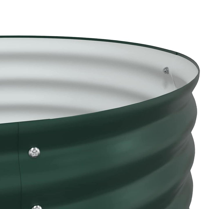 Hævet bed Grøn 320 x 80 x 44 cm Stål