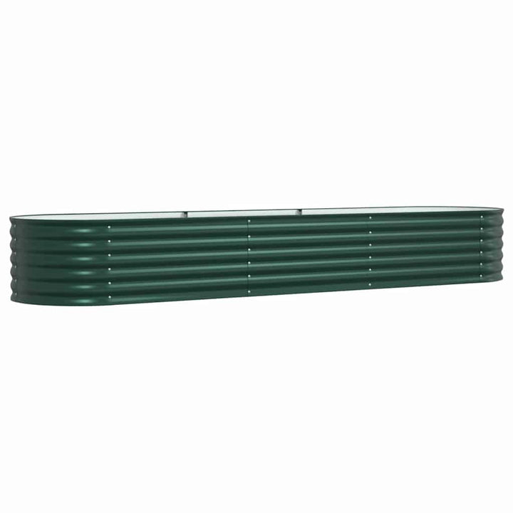 Hævet bed Grøn 320 x 80 x 44 cm Stål