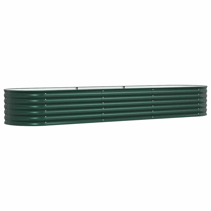 Hævet bed Grøn 320 x 80 x 44 cm Stål