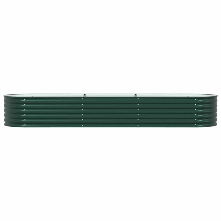 Hævet bed Grøn 320 x 80 x 44 cm Stål