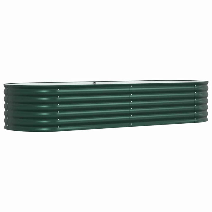 Hævet bed Grøn 240 x 80 x 44 cm Stål