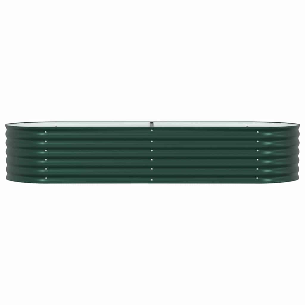 Hævet bed Grøn 240 x 80 x 44 cm Stål