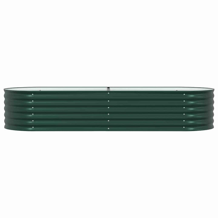 Hævet bed Grøn 240 x 80 x 44 cm Stål