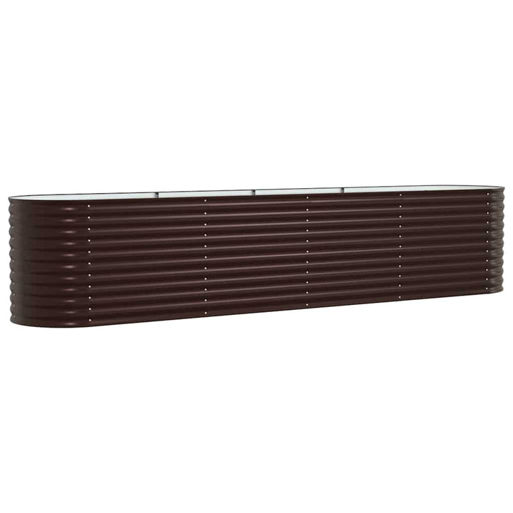 Hævet bed Brun 400 x 80 x 81 cm Stål