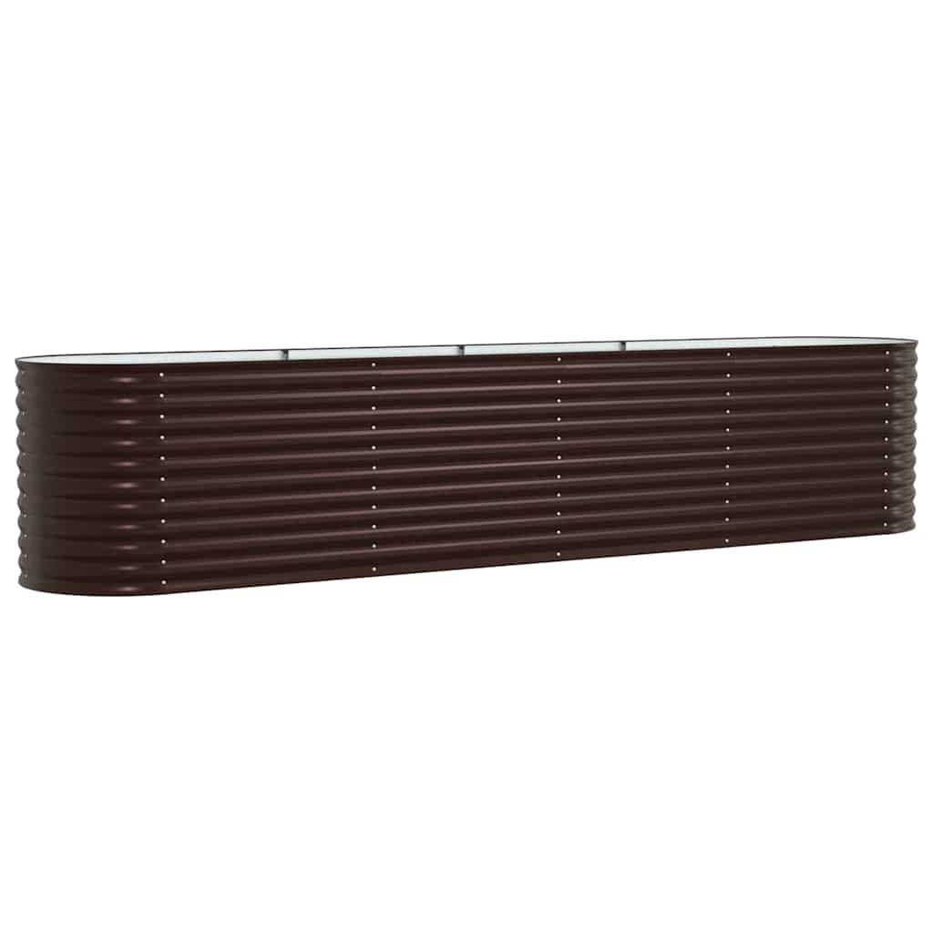 Hævet bed Brun 400 x 80 x 81 cm Stål