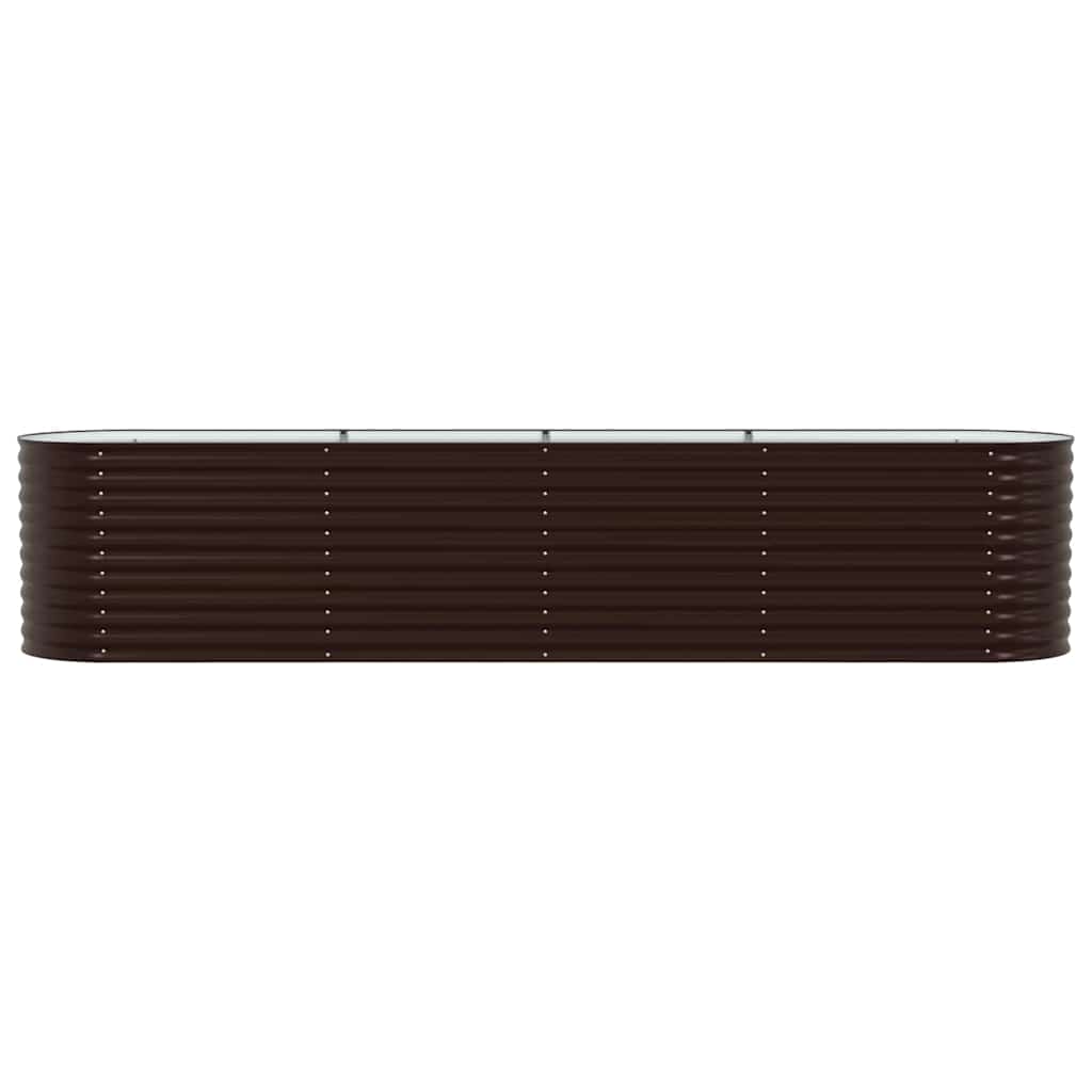 Hævet bed Brun 400 x 80 x 81 cm Stål