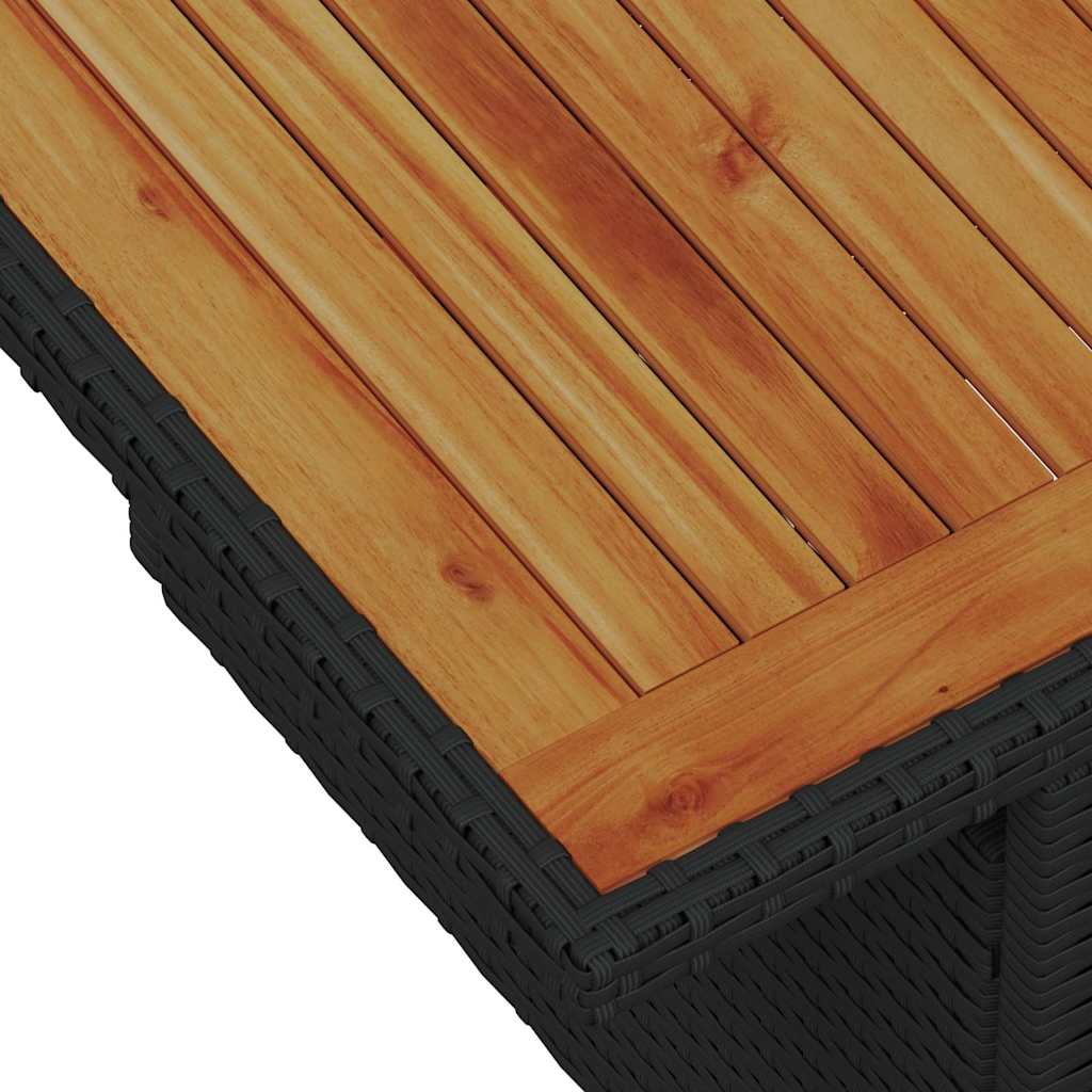 Havesofa Sæt med pude med pude 8 pcs Sort og Brunt