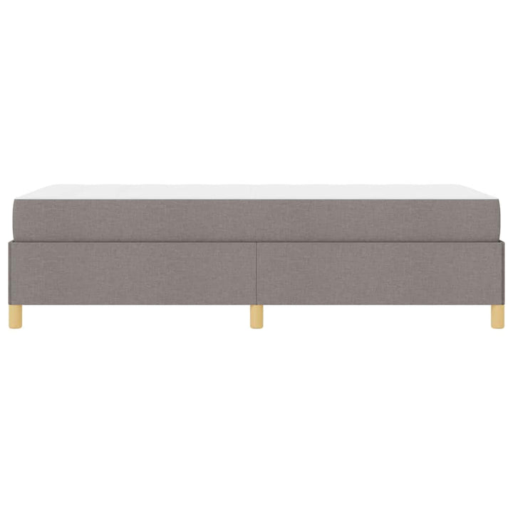 Sengestel med madras Gråbrun 90 x 200 cm Stof