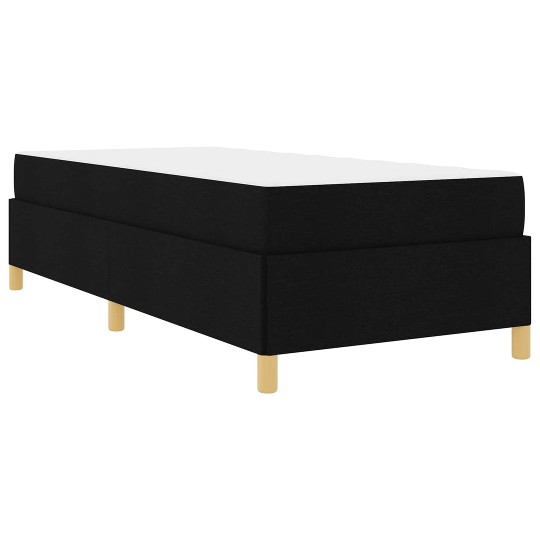 Sengestel med madras Sort 100 x 200 cm Stof