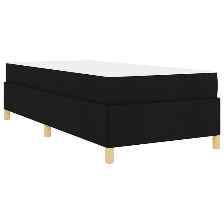 Sengestel med madras Sort 100 x 200 cm Stof