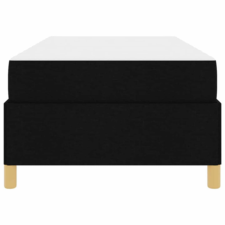 Sengestel med madras Sort 100 x 200 cm Stof