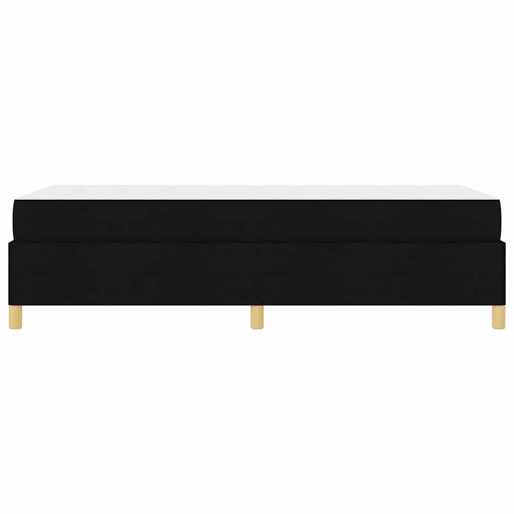 Sengestel med madras Sort 100 x 200 cm Stof