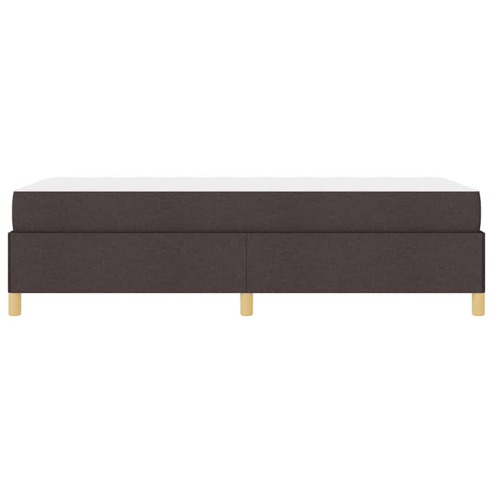 Sengestel med madras Mørk Brun 100 x 200 cm Stof