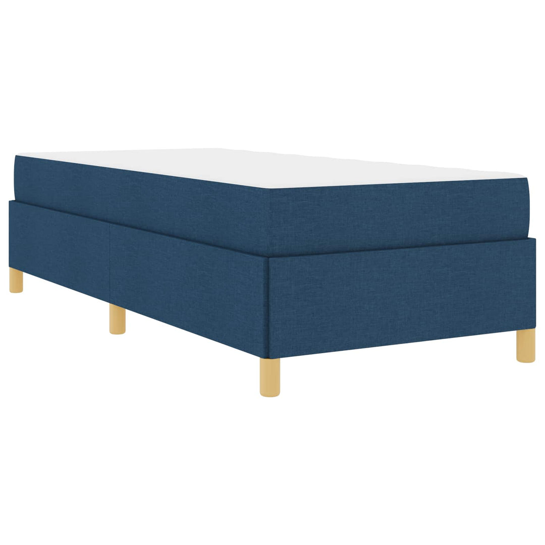 Sengestel med madras Blå 100 x 200 cm Stof