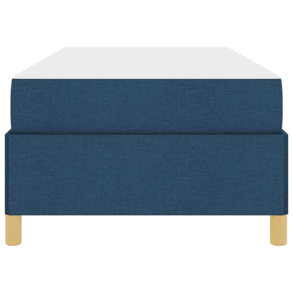 Sengestel med madras Blå 100 x 200 cm Stof