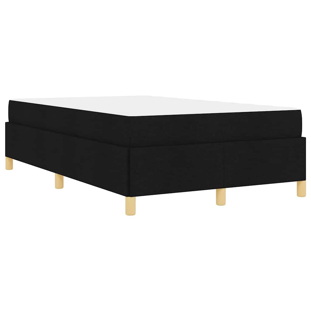 Sengestel med madras Sort 120 x 190 cm Stof