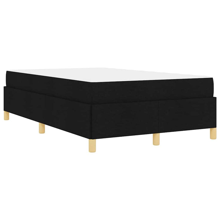 Sengestel med madras Sort 120 x 190 cm Stof