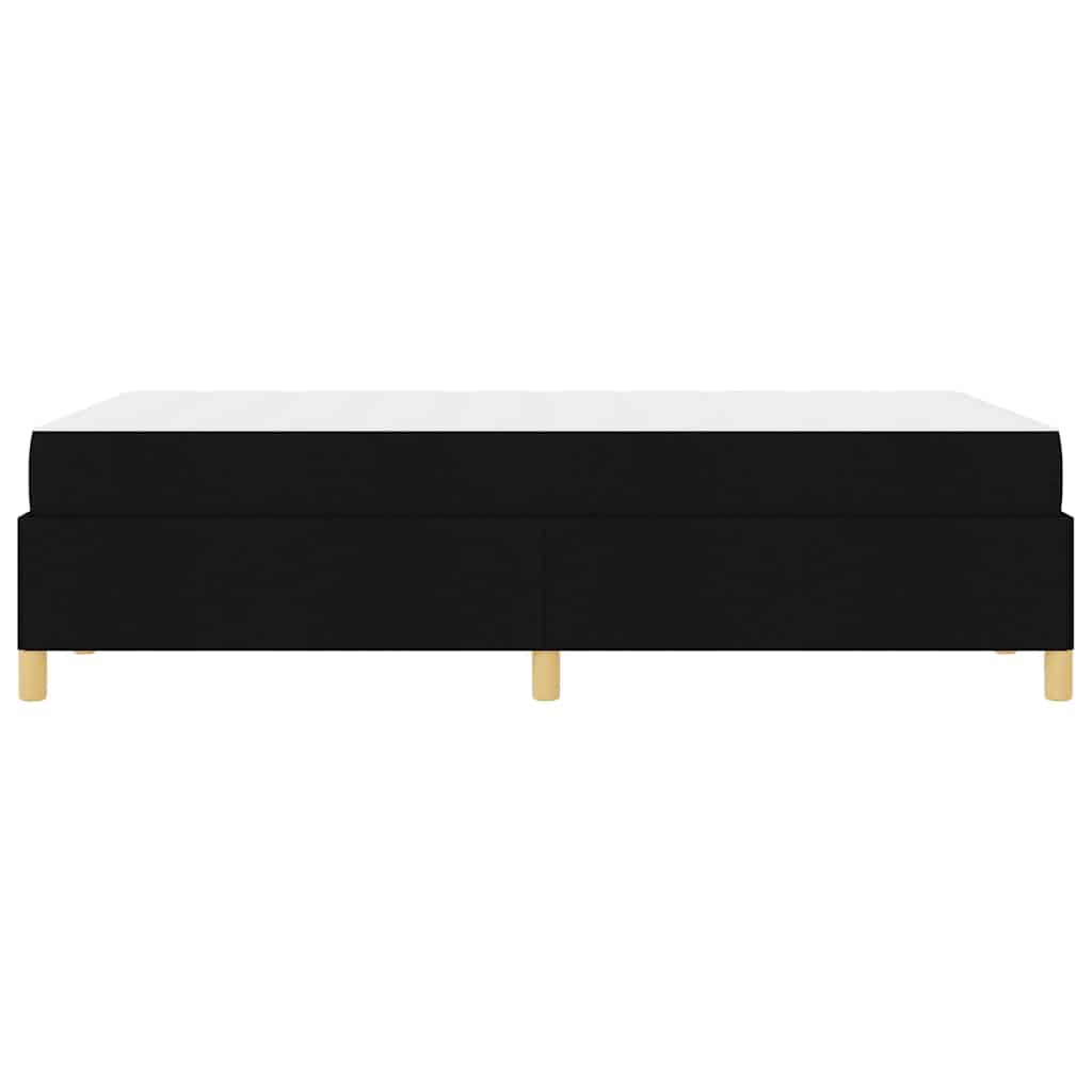 Sengestel med madras Sort 120 x 190 cm Stof