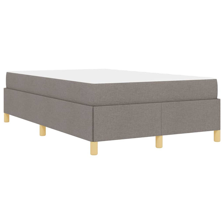 Sengestel med madras Gråbrun 120 x 190 cm Stof