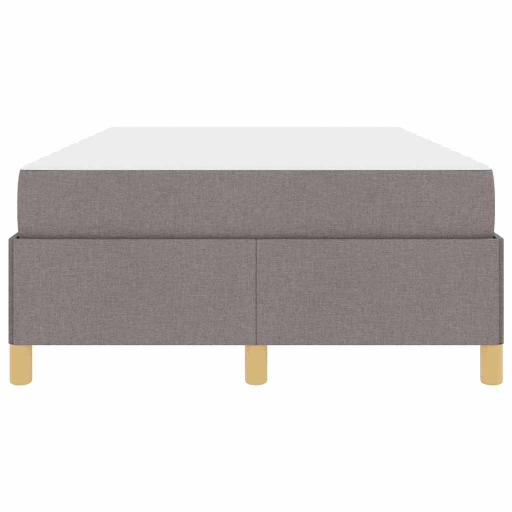 Sengestel med madras Gråbrun 120 x 190 cm Stof