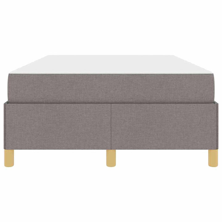 Sengestel med madras Gråbrun 120 x 190 cm Stof