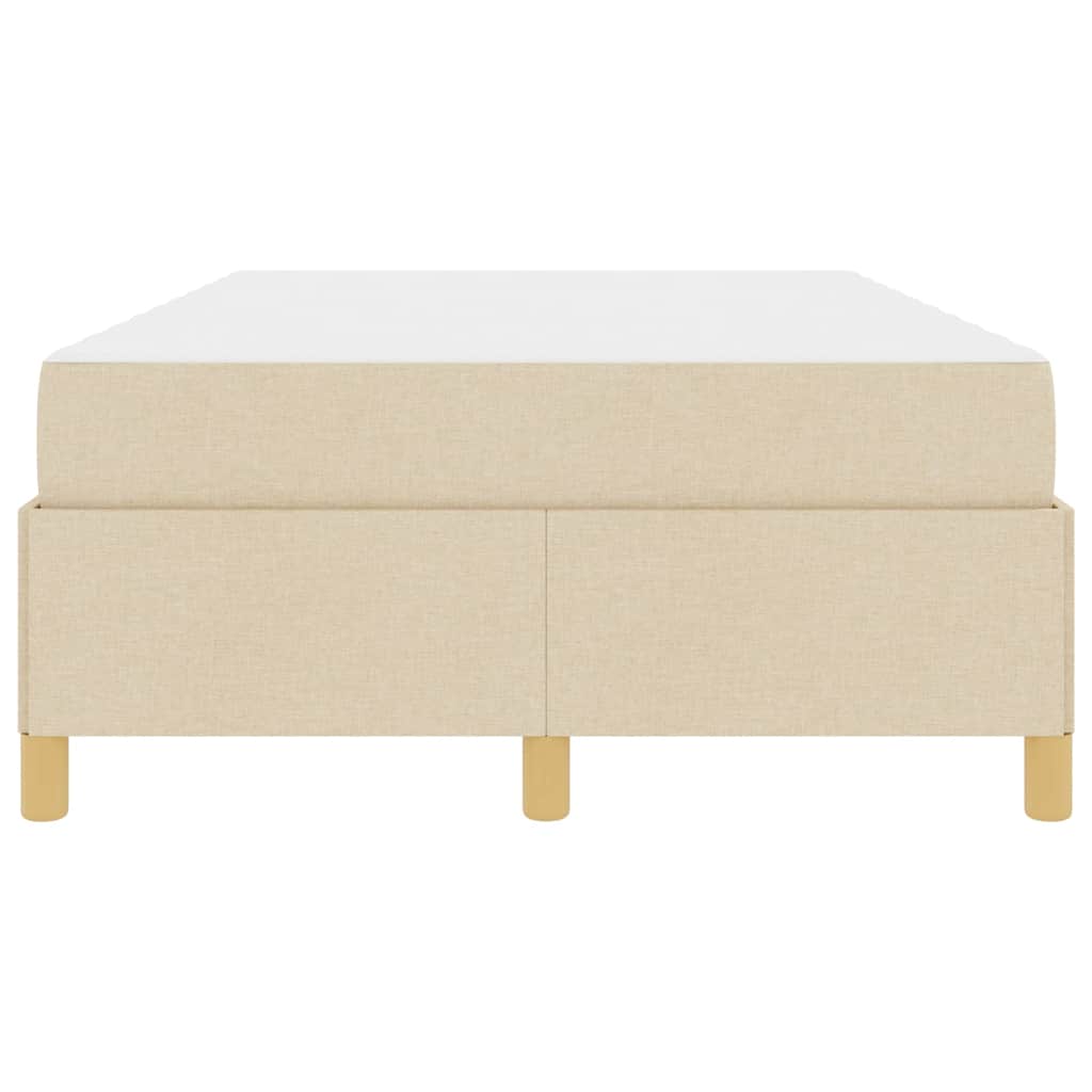 Sengestel med madras Creme 120 x 190 cm Stof