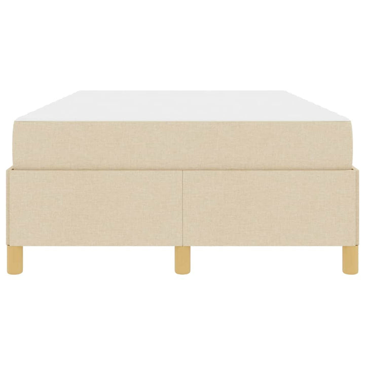 Sengestel med madras Creme 120 x 190 cm Stof