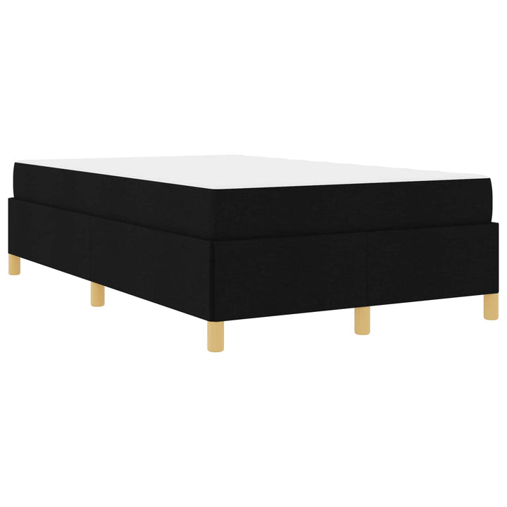 Sengestel med madras Sort 120 x 200 cm Stof