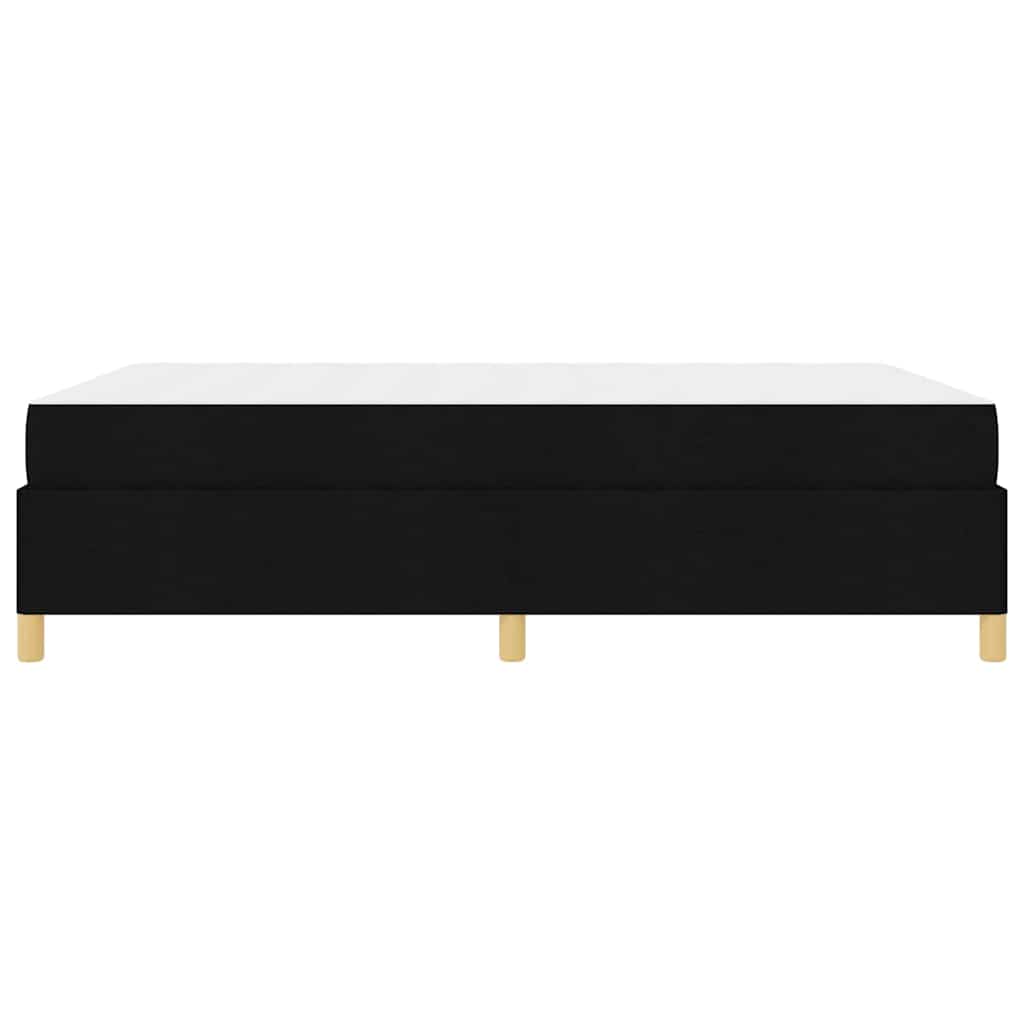 Sengestel med madras Sort 140 x 200 cm Stof