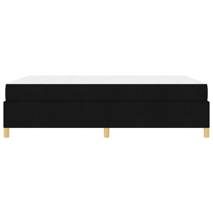 Sengestel med madras Sort 140 x 200 cm Stof