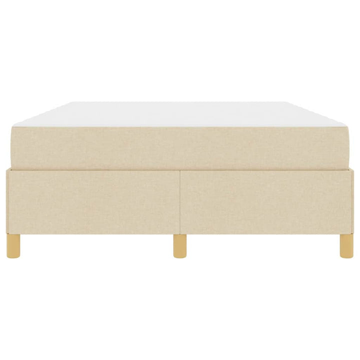 Sengestel med madras Creme 160 x 200 cm Stof
