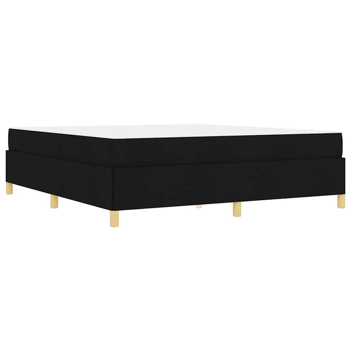 Sengestel med madras Sort 180 x 200 cm Stof