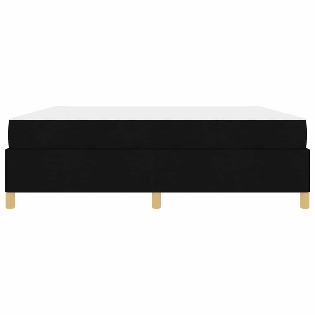 Sengestel med madras Sort 180 x 200 cm Stof