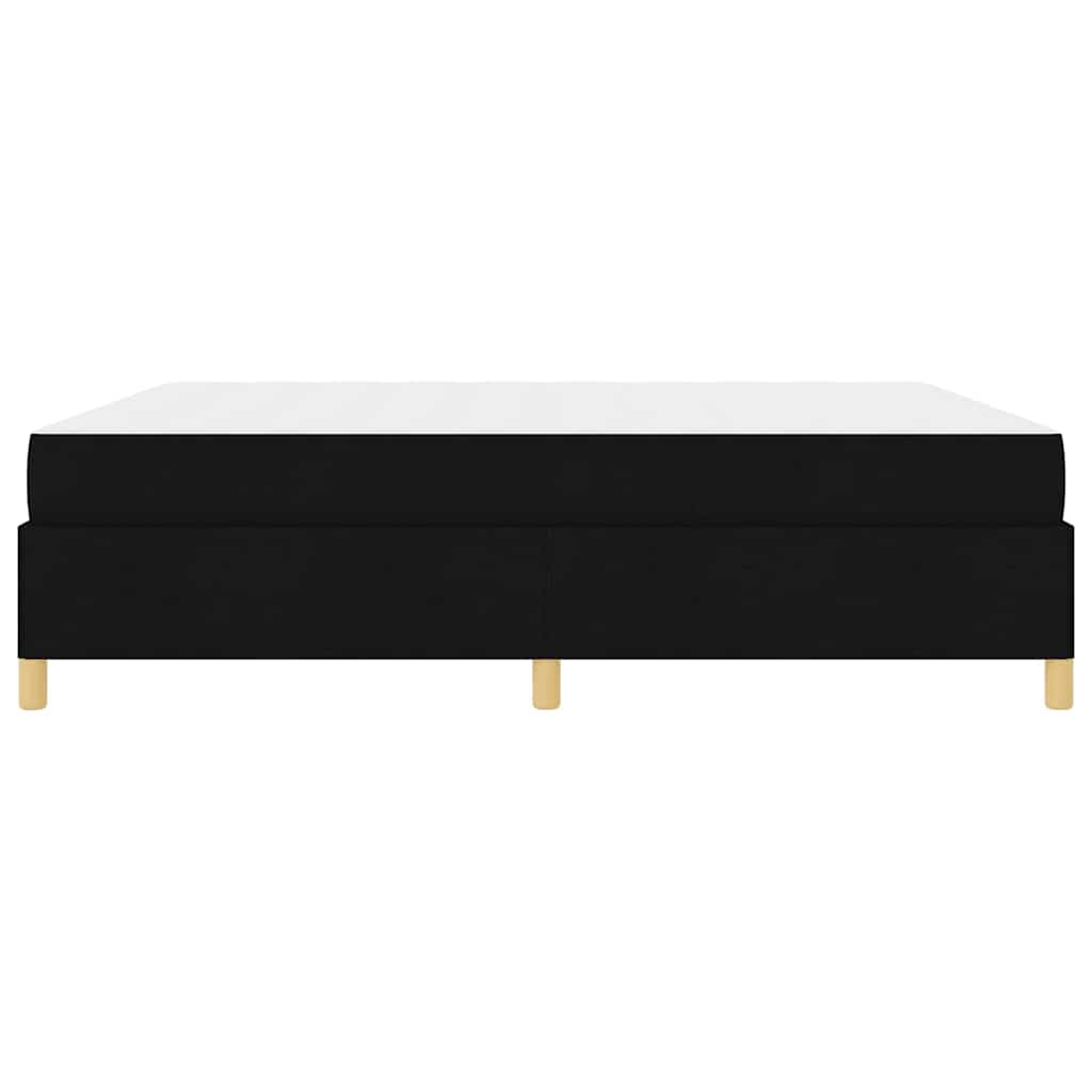Sengestel med madras Sort 180 x 200 cm Stof