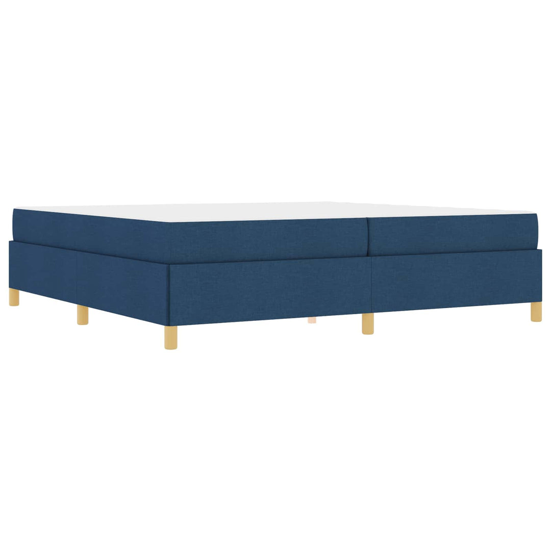 Sengestel med madras Blå 200 x 200 cm Stof