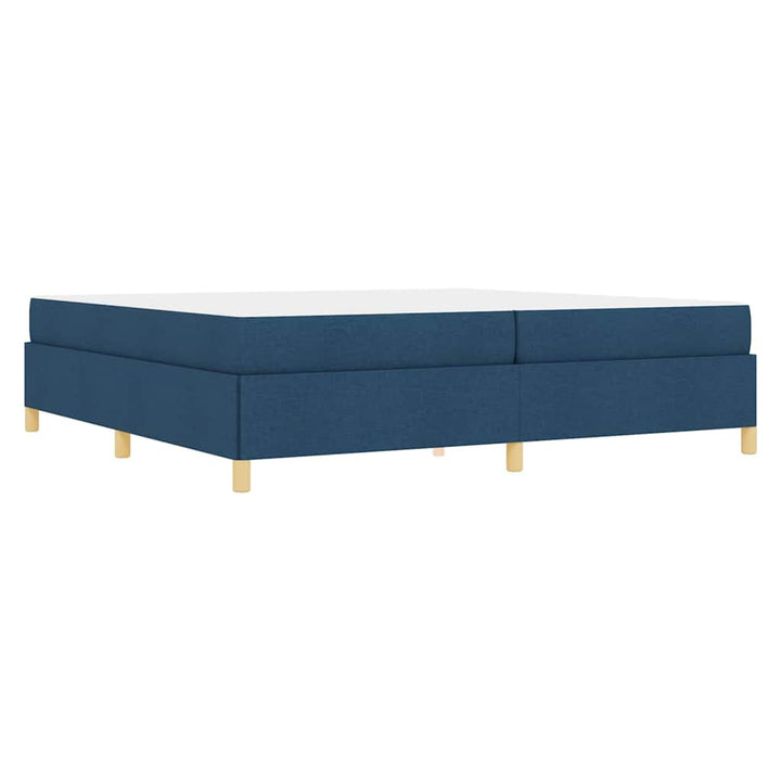 Sengestel med madras Blå 200 x 200 cm Stof