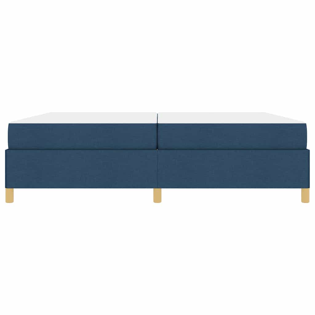 Sengestel med madras Blå 200 x 200 cm Stof